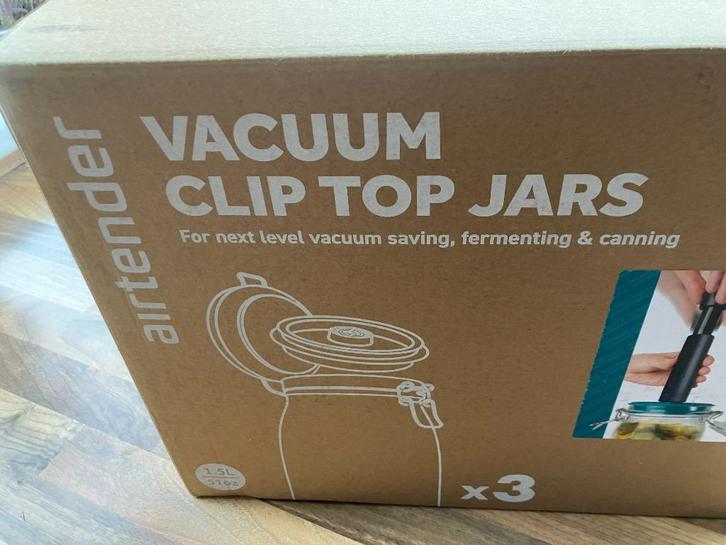 Kilner beugelpot 3st 1,5ltr, Huis en Inrichting, Keuken | Potten en Pannen, Nieuw, Pot, Bus of Blik, Glas, Ophalen of Verzenden