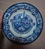 Delfts Blauw Herdenkingsbord Koningin Emma De Porceleyne F, Antiek en Kunst, Ophalen