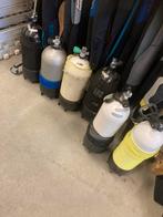 Diverse duikflessen 12L en 10L incl nieuwe keur, Ophalen of Verzenden, Gebruikt, Duikfles