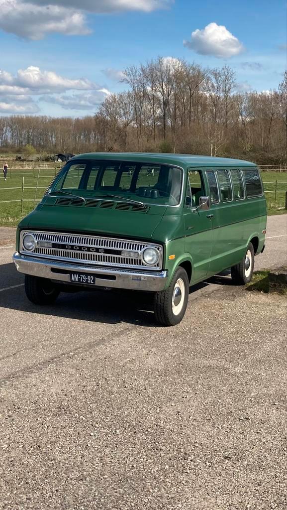 Dodge Sportsman Van Bus Mopar en dodge dart swinger, Auto's, Oldtimers, Particulier, Trekhaak, Dodge, Benzine, MPV, Automaat, Groen