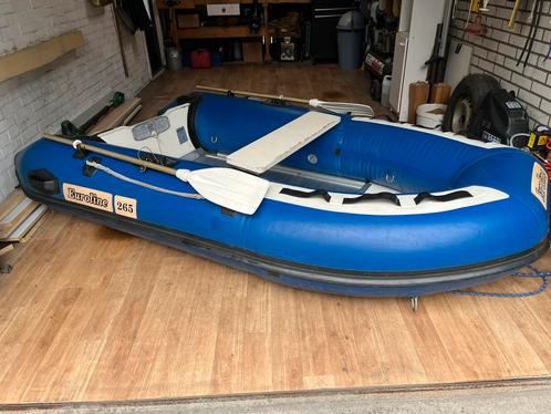 Leuke rubberboot met 2,5pk, Watersport en Boten, Rubberboten, Gebruikt, Overige merken, Aluminium, Minder dan 70 pk, Benzine, Ophalen