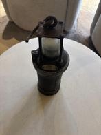 Antieke zware mijnwerkerslamp, Ophalen of Verzenden