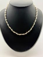 A723 Prachtige zilveren ketting wokkels, Ophalen of Verzenden, X, Zilver, Zilver