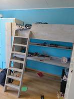 Steigerhouten hoogslaper, Kinderen en Baby's, Kinderkamer | Stapelbedden en Hoogslapers, Ophalen, Zo goed als nieuw, Hoogslaper