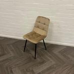 4 Fluwelen Eetkamerstoelen, Huis en Inrichting, Stoelen, Overige kleuren, Stof, Ophalen of Verzenden, Zo goed als nieuw