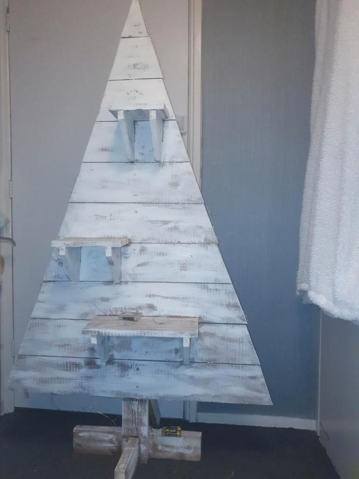 Houten Kerstboom met Plankjes, Huis en Inrichting, Woonaccessoires | Overige, Gebruikt, Ophalen