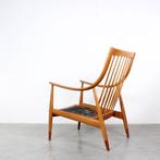 Deens design fauteuil Hvidt & Molgaard FD-145 (met kussens!), Ophalen, Hout, Gebruikt, 75 tot 100 cm