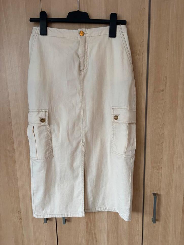 Nukus rok, Kleding | Dames, Rokken, Nieuw, Maat 36 (S), Beige, Knielengte, Ophalen of Verzenden