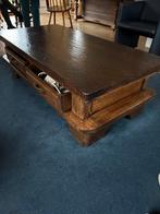 Robuuste Eiken Salontafel, Ophalen, Gebruikt, 100 tot 150 cm, Eikenhout