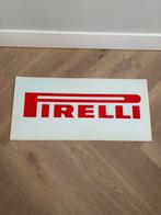 Originele pirelli lichtbak plaat, Verzamelen, Verzenden, Zo goed als nieuw, Reclamebord