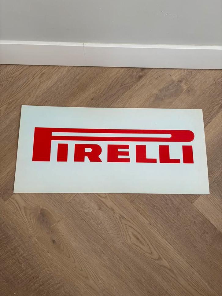 Originele pirelli lichtbak plaat, Verzamelen, Merken en Reclamevoorwerpen, Zo goed als nieuw, Reclamebord, Verzenden