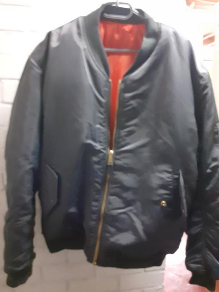 bomberjack grijs ma1 xxxl zgan, Kleding | Heren, Jassen | Winter, Zo goed als nieuw, Overige maten, Grijs, Verzenden