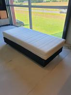 Boxspring 90x200 cm compleet nieuw zwart, 90 cm, Eenpersoons, Nieuw, Ophalen of Verzenden