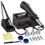 Professioneel soldeerstation met display en heteluchtpistool, Ophalen of Verzenden, Nieuw