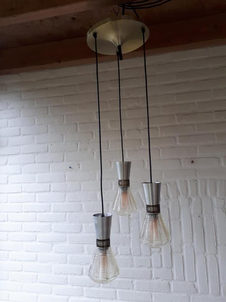 Vintage retro hanglamp Raak? Design Mid Century jaren 60., Huis en Inrichting, Lampen | Hanglampen, Zo goed als nieuw, 75 cm of meer