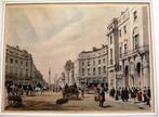 Lithografie TS Boys Regent Street 1842 Handgekleurd, Antiek en Kunst, Kunst | Litho's en Zeefdrukken, Ophalen of Verzenden