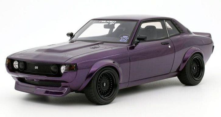 Toyota Calica (RA24) restmod '15, paars, Hobby en Vrije tijd, Modelauto's | 1:18, Nieuw, Auto, OttOMobile, Ophalen of Verzenden
