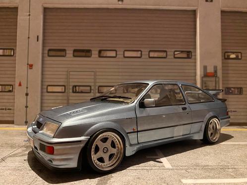 Ford Sierra RS500 '87, blauw, Hobby en Vrije tijd, Modelauto's | 1:18, Nieuw, Auto, Solido, Ophalen of Verzenden