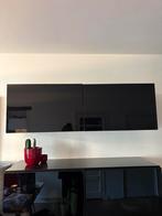 Ikea BESTÅ kast hoogglans zwart met ophangbeugel, Ophalen, Zo goed als nieuw