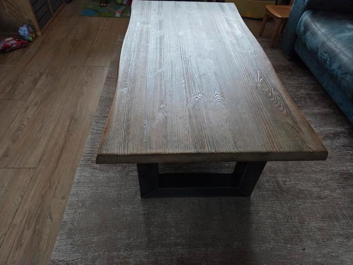 Boomstam salontafel 130x70cm, Huis en Inrichting, Tafels | Salontafels, Gebruikt, Minder dan 50 cm, 50 tot 100 cm, 100 tot 150 cm