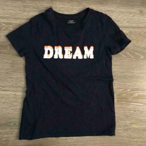 Donkerblauw shirt Bershka in maat xs, Kleding | Dames, T-shirts, Zo goed als nieuw, Maat 34 (XS) of kleiner, Blauw, Korte mouw