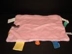 SNOOZEBABY KNUFFELDOEK VELOURS LICHTROZE MET  TRICOT WITTE A, Ophalen of Verzenden, Nieuw, Overige typen