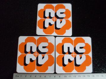 3x sticker NCRV logo  beschikbaar voor biedingen