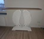 Mooie houten balie / sidetable - uniek design, Huis en Inrichting, Tafels | Sidetables, Ophalen, Gebruikt, 100 tot 150 cm, Overige houtsoorten