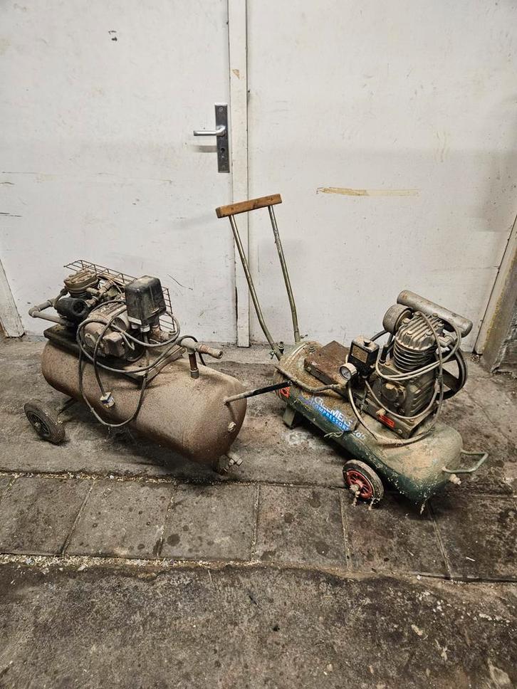 2x opknapper compressor, Doe-het-zelf en Verbouw, Compressors, Gebruikt, 6 tot 10 bar, 100 liter of meer, Ophalen