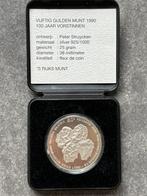 Zilveren 50,— gulden munt 1990. FDC., Koningin Beatrix, Zilver, Ophalen of Verzenden, Losse munt