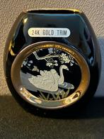 Chokin vaasje. Zwart met goud en zilver, Antiek en Kunst, Ophalen of Verzenden