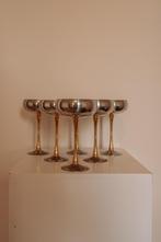 Set van 6 rvs Italiaanse champagne coupes, Overige materialen, ., Overige typen, Ophalen of Verzenden
