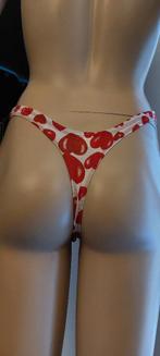 string hartjesmotief maat S, m of L, nieuw, Kleding | Dames, Ondergoed en Lingerie, Onbekend, Verzenden, Wit, String