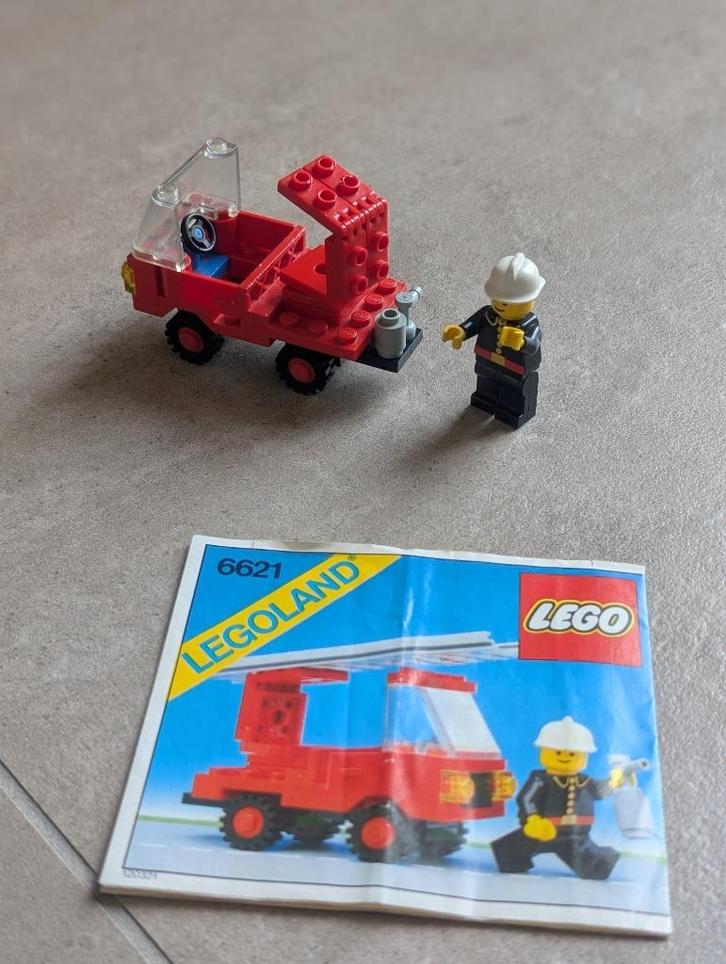 Vintage Lego 6621 Brandweerauto, Kinderen en Baby's, Speelgoed | Duplo en Lego, Gebruikt, Lego, Losse stenen, Ophalen