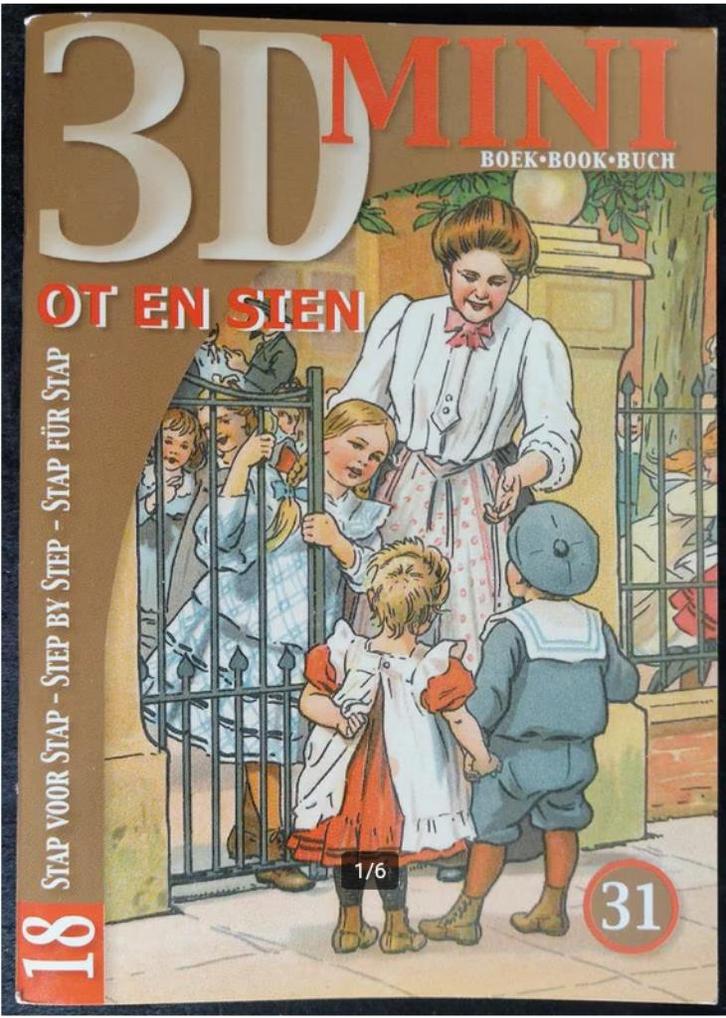 Nieuw: 3D-mini boekje 31 : Ot en Sien, Hobby en Vrije tijd, Kaarten | Zelf maken, Nieuw, Overige typen, Ophalen