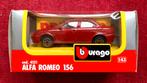 Alfa Romeo 156 donker rood metallic cod.4121 Bburago 1:43, Ophalen of Verzenden, Nieuw, Auto, Overige merken