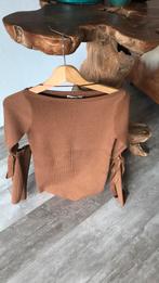 Trui met sierlijke open mouwen cognac  S/M, Kleding | Dames, Truien en Vesten, Maat 38/40 (M), Ophalen of Verzenden, Bruin, Zo goed als nieuw