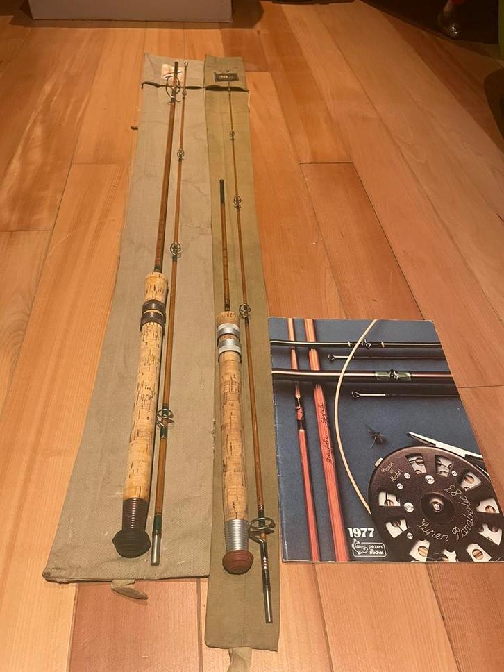 Pezon et Michel LuxorLuxe 500 & Telebolic BB1 spinhengels, Watersport en Boten, Hengelsport | Algemeen, Zo goed als nieuw, Werphengel