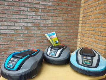 3x Gardena Robotmaaier R40LI R70LI 2x nieuw! & gebruikt!! beschikbaar voor biedingen