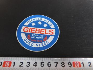 sticker Helmond Stiphout  GIEBELS Goed Vlees  beschikbaar voor biedingen