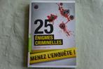 25 énigmes criminelles. Menez l' enquête!, Hélène Amalric, Nieuw, Ophalen of Verzenden, Fictie