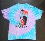 T-shirt 2XL Its Harley Quinn DC Batman Tie-Dye vintage shirt, Ophalen of Verzenden, Gedragen, Overige maten, Blauw