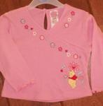 Roze Winnie the Pooh longsleeve maat 80 *NIEUW* (3456) a, Kinderen en Baby's, Babykleding | Maat 80, Nieuw, Meisje, Shirtje of Longsleeve