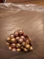 Roze en goud kleurige mini kerstballen, Diversen, Kerst, Ophalen