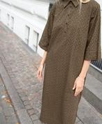 Milk Copenhagen khaki lange jurk broderie maat XL, Maat 46/48 (XL) of groter, Ophalen of Verzenden, Zo goed als nieuw, Onder de knie