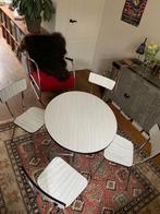 vintage eethoekje, Huis en Inrichting, Ophalen, Gebruikt, Overige materialen, Rond