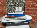Decoratie schip/stoomboot/sinterklaasboot van pap maché, Ophalen, Gebruikt