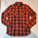 Superdry katoenen houthakkersoverhemd lange mouwen XL oranje, Oranje, Ophalen of Verzenden, Zo goed als nieuw, Halswijdte 43/44 (XL)