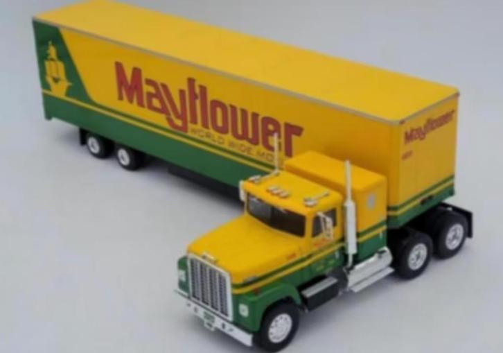 INTERNATIONAL TRANSTAR 4370 1975 MAYFLOWER US trucks # 51, Hobby en Vrije tijd, Modelauto's | 1:43, Nieuw, Bus of Vrachtwagen
