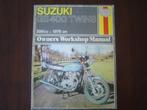 SUZUKI GS400 twins 1976 onwards werkplaatsboek GS, Motoren, Suzuki